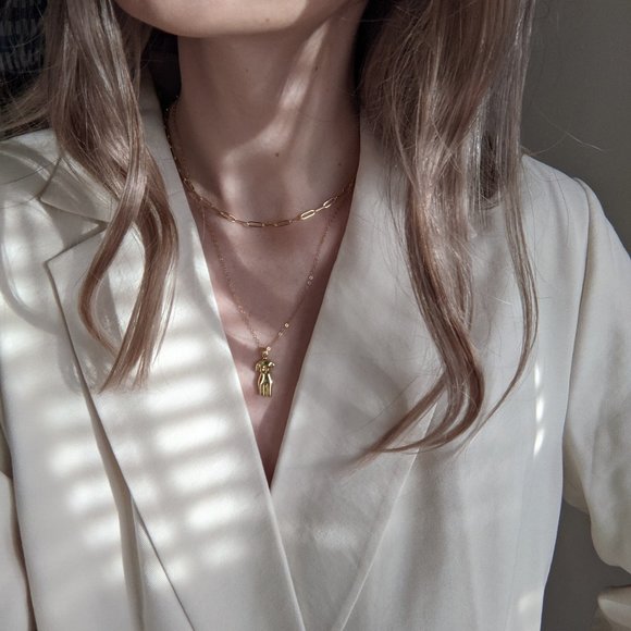 La Femme Female Figure Necklace - Picture 3 of 3